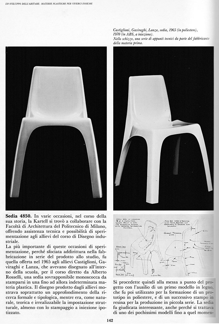 sedia 1965 dal progetto al progetto castiglioni